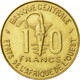 Monnaie, West African States, 10 Francs, 1990, Paris, SUP, Aluminum-Bronze - Costa De Marfil