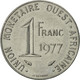 Monnaie, West African States, Franc, 1977, Paris, SUP, Steel, KM:8 - Ivory Coast