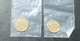 ESTLAND ESTONIA 1 & 2 Cent Coin Gold Plated Vergoldet 999/1000 (24 Karat) - Estonia