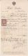 INVOICE, VIENNA SACHER HOTEL BILL, REVENUE STAMP, 1911, AUSTRIA - Austria