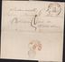 Netherlands Pays Bas Hollande Marque Postale Rouge CAD Gouda 26 10 Je Pense 1857 Taxe Manuscrite Woerden - ...-1852 Voorlopers