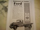 ANCIENNE PUBLICITE CAMION FORD CHASSIS LONG  1930 - Camions