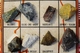 Delcampe - PLAQUE DE 13 ROCHES ET MINERAUX DE CORSE - N° 907265 - COFNI - 20200 MIOMO - Mineralien