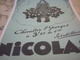 ANCIENNE PUBLICITE  VIN NICOLAS CHEVALIER ST GEORGES  1929 - Alcools