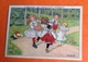Dijon Biscuits Pernot Belle Chromo Illustrateur Enfants Jeu Danse Ronde Beau Verso - Pernot
