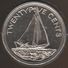 BAHAMAS 25 CENTS 2005 KM# 63.2 BATEAU Bahamas Sloop - Bahama's