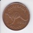 MONEDA DE AUSTRALIA DE 1 PENNY DEL AÑO 1944 CANGURO (KANGAROO) - Penny