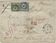 1865- Cover From BADEN To France  : Thairé ( Charente Maritime ) Fr. Michel N°19 And 21  Canc. 8 - Sonstige & Ohne Zuordnung