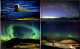 Solar Eclipse Of 2016 As Seen At Foroyar Islands - Set Of 4 Mint Postcards - Aurora Borealis / Solar Eclipse - S.descr - Faroe Islands