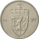 Monnaie, Norvège, Olav V, 50 Öre, 1977, SUP, Copper-nickel, KM:418 - Norvège