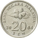 Monnaie, Malaysie, 20 Sen, 2004, TTB+, Copper-nickel, KM:52 - Malaysie