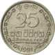 Monnaie, Sri Lanka, 25 Cents, 1991, TTB+, Copper-nickel, KM:141.2 - Sri Lanka