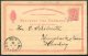 1887 Denmark 10 Ore Stationery Brevkort Postcard Kolding - Hamburg - Postal Stationery