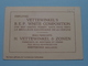 VETTEWINKEL'S B.E.P. WHITE COMPOSITION - H. VETTEWINKEL & Zonen AMSTERDAM Hollande ( Zie Foto´s Voor Detail ) ! - Tarjetas De Visita