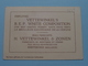 VETTEWINKEL'S B.E.P. WHITE COMPOSITION - H. VETTEWINKEL & Zonen AMSTERDAM Hollande ( Zie Foto´s Voor Detail ) ! - Cartes De Visite