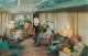 Silver Meteor Train New York-Florida, Interior View Of Sun Lounge Woman Reads Book Black Waiter, C1950s Vintage Postcard - Trains