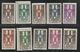 GHADAMES 1949 CROCE D'AGADEM CROIX CROSS SERIE COMPLETA COMPLETE SET MNH - Nuovi