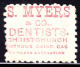 NEW ZEALAND (1893) Nitrous Oxide.  1 Penny Stamp With Advertisement On Back For "S. Myers &amp; Co. Dentists, Christchur - Used Stamps