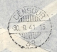 Delcampe - Nederlands Indië - 1941 - 10 Cent Konijnenburg Op Censored KNILM R-cover Van Siboga Naar New York / USA - Stamps Removed - Nederlands-Indië