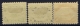 USA  Airmail M 286 - 288 , Sc C4 - C6 , Yv 4 - 6  MH/* Falz/ Charniere - 1b. 1918-1940 Unused