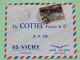 Dahomey (Benin) 1969 Cover Porto-Novo To Vichy France - Red Cross - Montebello Battle (damaged Stamp) - Benin – Dahomey (1960-...)