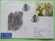 Slovakia 2012 FDC Cover Ruzomberok To Nicaragua - Flowers - Mailboxes On Back With Tab - Briefe U. Dokumente