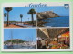 Great Britain 2008 Postcard ""Antibes France - Boats Harbor Palm Trees Market"" To England - Lion - Covers & Documents