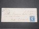 FRANCE - Enveloppe De Fontenay Aux Roses Pour Les Eaux Bonnes En 1857 - L 9660 - 1849-1876: Période Classique