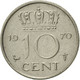 Monnaie, Pays-Bas, Juliana, 10 Cents, 1970, SUP+, Nickel, KM:182 - 1948-1980 : Juliana