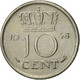 Monnaie, Pays-Bas, Wilhelmina I, 10 Cents, 1948, SUP+, Nickel, KM:177 - 10 Cent