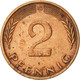 Monnaie, République Fédérale Allemande, 2 Pfennig, 1976, Karlsruhe, SUP - 2 Pfennig