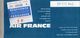 AIR FRANCE Billet De Passage Et Bulletin De Bagages  Passenger Ticket And Baggage Check 1965 - Tickets