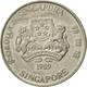 Monnaie, Singapour, 20 Cents, 1989, British Royal Mint, SUP, Copper-nickel - Singapour