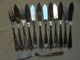 Delcampe - Ancien - Petit Lot De 11 Couteaux à Poisson + 2 Fourchettes - Knives