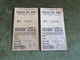 Two Tickets Southern Railway First Class Victoria To Dover Or Folkestone 1947 - Europe