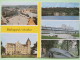 Poland 1999 Postcard ""Bialogard Church Rock River Car "" To England - Country Estates Bronowicach (x4) - Poland