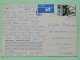 Israel 1975 Postcard ""Jerusalem Mosque Of Omar"" To England - Flying Deer Label - Tractor - Lettres & Documents