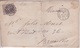 1864 - BELGIQUE - 10 CENTIMES SUR LETTRE DE CORRESPONDANCE POUR BRUXELLES -  OBLITERATION TIMBRE N°11 - - 1849-1865 Medaillons (Varia)