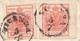 LV121 - 5 Luglio 1858 - Lettera Con Testo Da Vicenza A Udine  Con 2 Valori Di 15 Cent. Rosso 3° Tipo .Leggi... - Lombardo-Vénétie