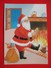 H4-Postcard- Santa Claus He Warmed Himself In Front Of The Fireplace - Santa Claus