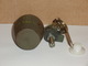 Grenade Défensive Française En Fonte Mod 37/46 Marquages Et Peinture D'origine (rare) - Armes Neutralisées