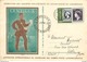 1952 - EXPOSITION INTERNATIONALE DU CENTENAIRE DES TIMBRES POSTE LUXEMBOURGEOIS - CPA ILLUSTREE - TIMBRE P.A. N°16 - Cartes Commémoratives