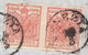 LV130 - 23 Marzo 1854 - Lettera Con Testo Da Venezia A Legnago Con Coppia Orizz. Di 15 Cent. Rosso 3° Tipo .Leggi... - Lombardy-Venetia