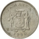 Monnaie, Jamaica, Elizabeth II, 5 Cents, 1980, Franklin Mint, TTB - Jamaique