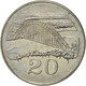 Monnaie, Zimbabwe, 20 Cents, 2001, Harare, TTB+, Nickel Plated Steel, KM:4a - Simbabwe