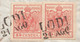 LV168 - 21 Agosto 1855 - Lettera Con Testo Da Lodi A Artogne (BG)  Con 2 Valori Di 15 Cent. Rosso 3° Tipo .Leggi... - Lombardo-Vénétie