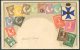 Queensland Australia Stamp Postcard - Timbres (représentations)