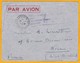1945  Lettre Par Avion De Tananarive, Madagascar Vers Nice - Taxe Perçue Pénurie De Timbres - WW2 2e Guerre - Covers & Documents