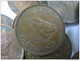 UK GREAT BRITAIN ONLY 1 ONE FARTHING  FROM THE BAG RANDOMALY . KM 843 GEORGE VI LOT 25 NUM 4 - B. 1 Farthing