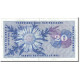 Billet, Suisse, 20 Franken, 1972, 1972-01-24, KM:46s, TTB+ - Switzerland